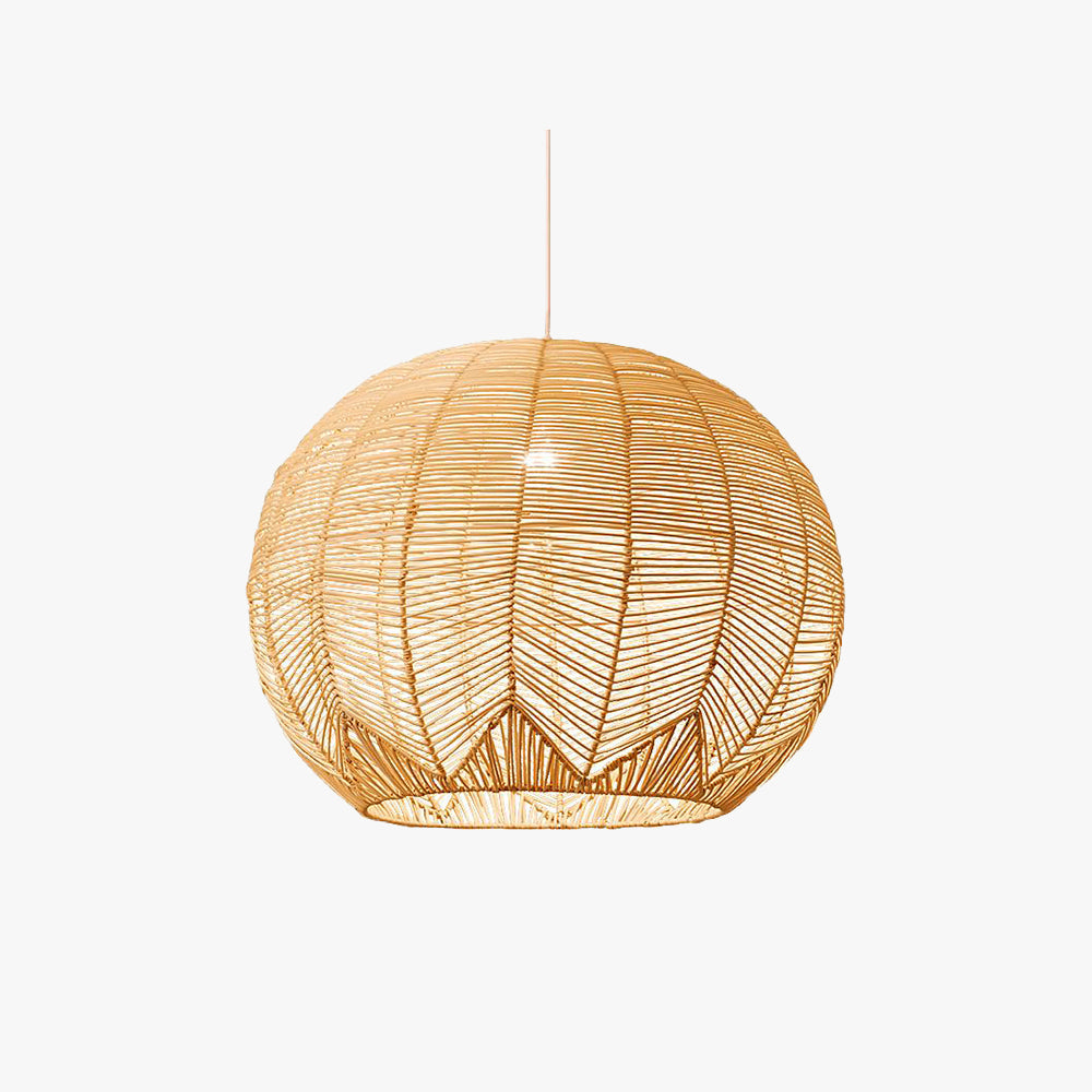 Elevates Dining Spaces Handcrafted Rattan Pendant Light